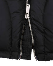 Black Hooded Puffer Jacket