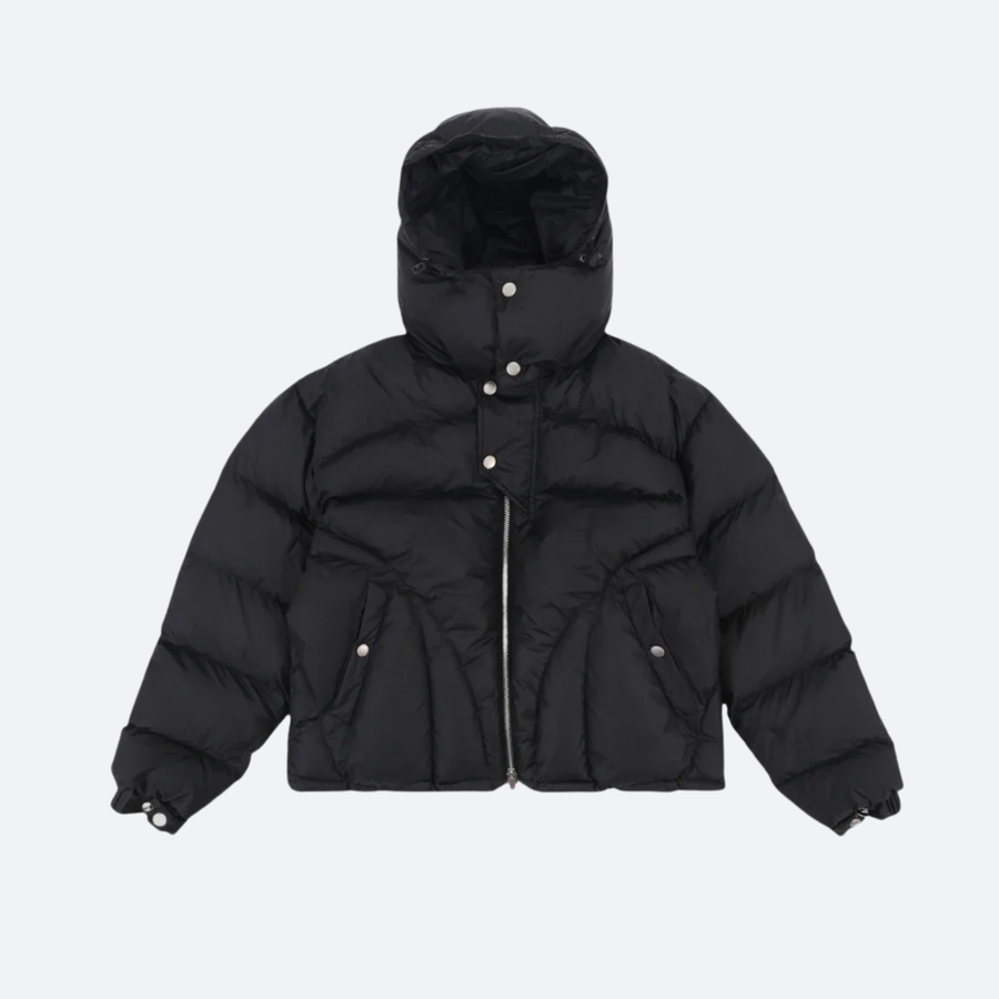 Winter hooded down jacket thickened