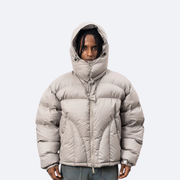 Winter hooded down jacket thickened