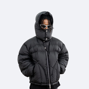 Winter hooded down jacket thickened