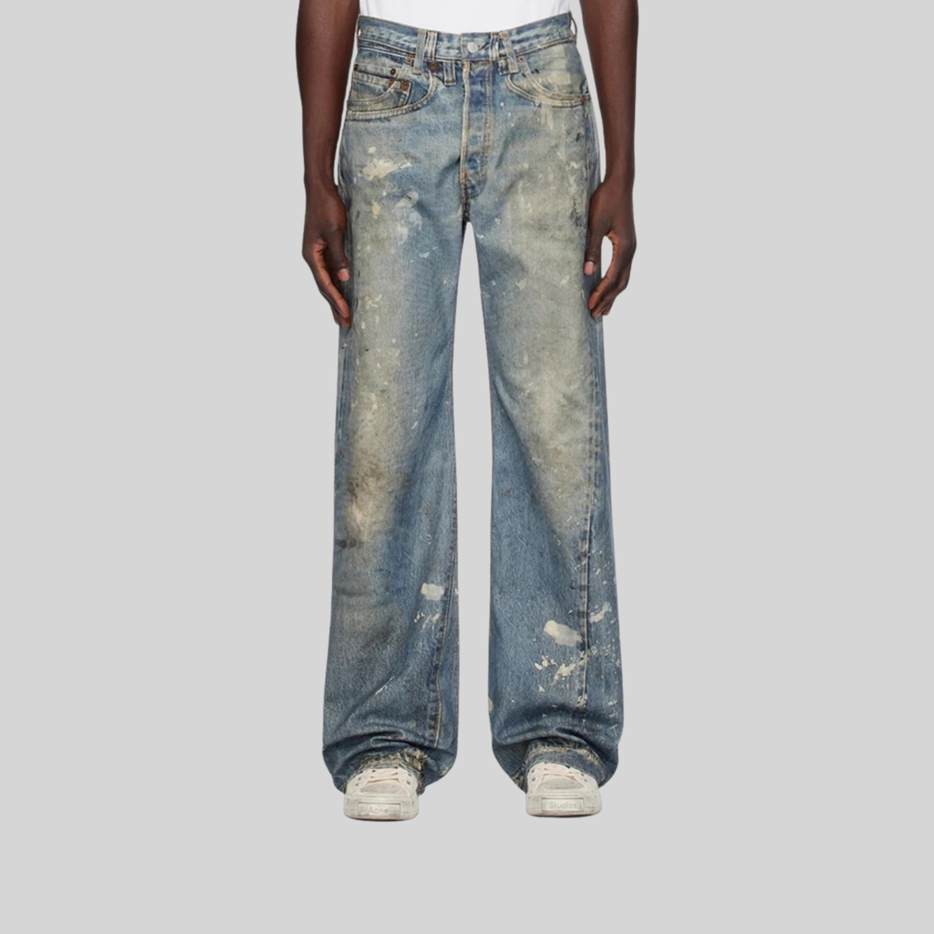 Washed Baggy Jeans