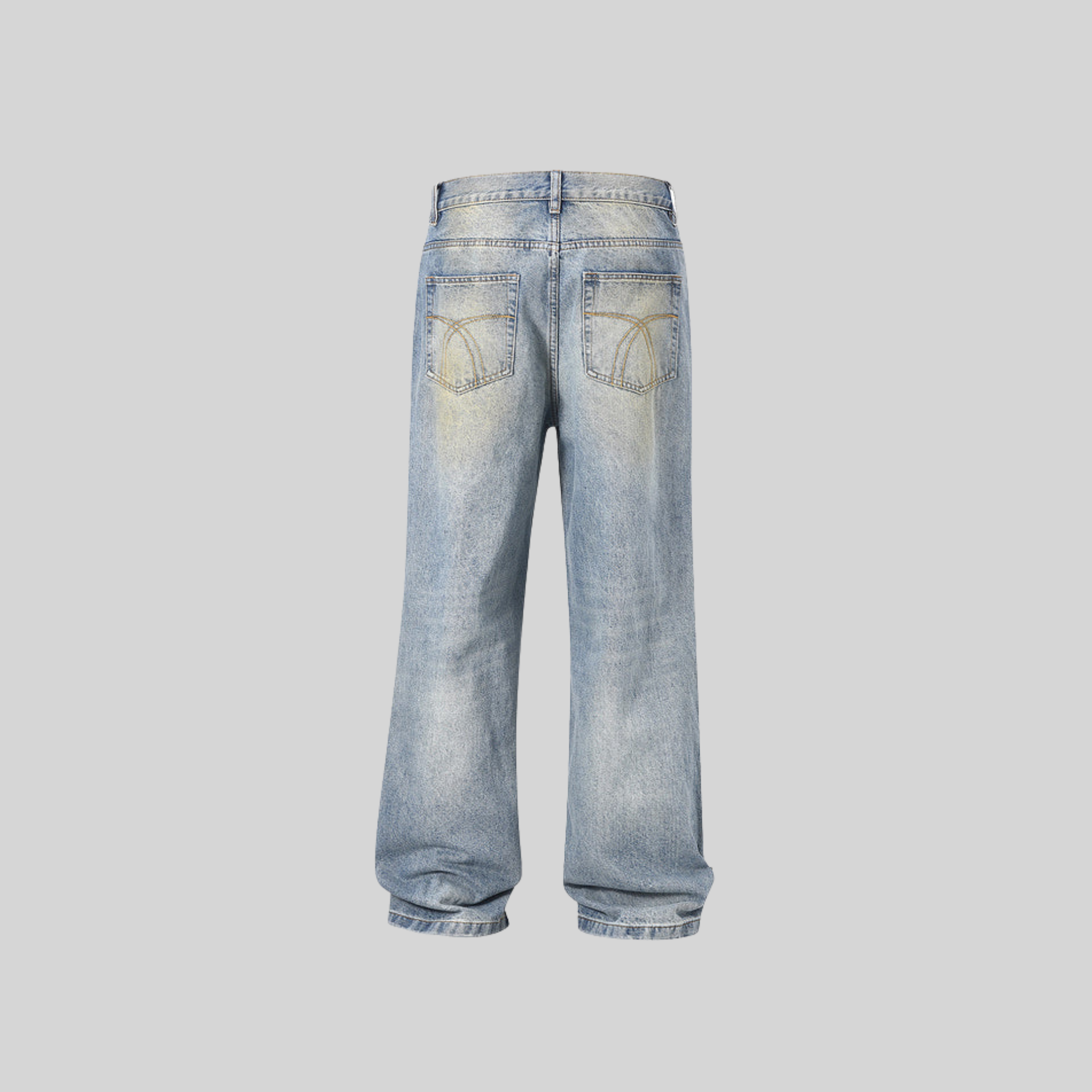 Indigo Washed Jeans-3