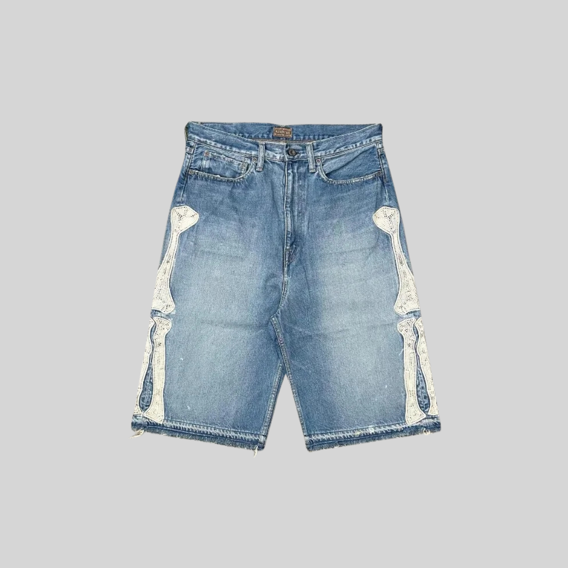 Skeleton Loose Shorts-2