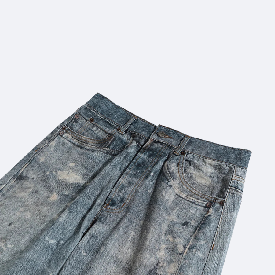 Washed Baggy Jeans