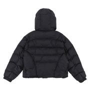 Black Hooded Puffer Jacket